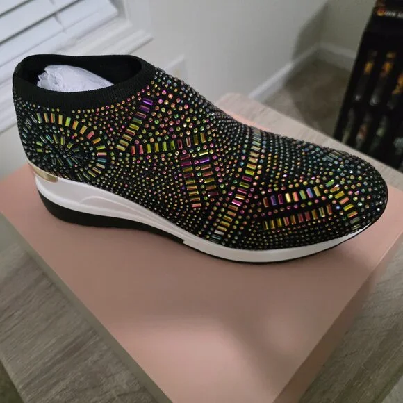 Thalia Sodi Women's Hannah Embellished Pull-On Sock Sneakers - Picture 2 of 4